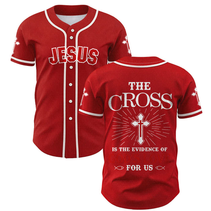 Christianartworkshop Maillot de baseball unisexe La croix est la preuve de l'amour de Dieu - Rouge - 5XL - image 49
