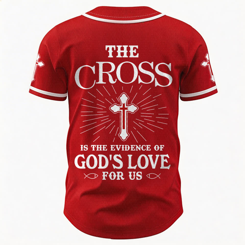 Christianartworkshop Maillot de baseball unisexe La croix est la preuve de l'amour de Dieu - image 50