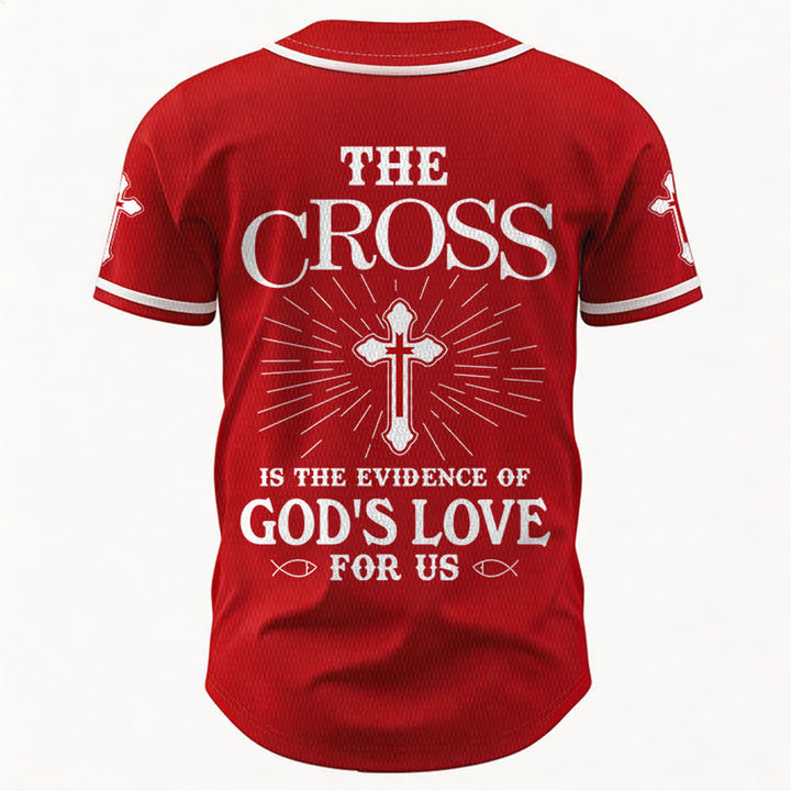 Christianartworkshop Maillot de baseball unisexe La croix est la preuve de l'amour de Dieu - image 50