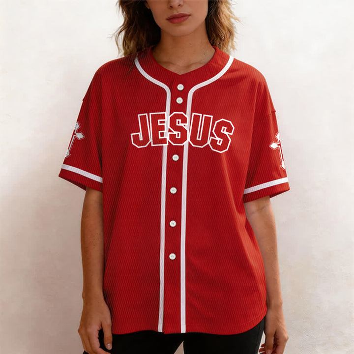 Christianartworkshop Maillot de baseball unisexe La croix est la preuve de l'amour de Dieu - image 53