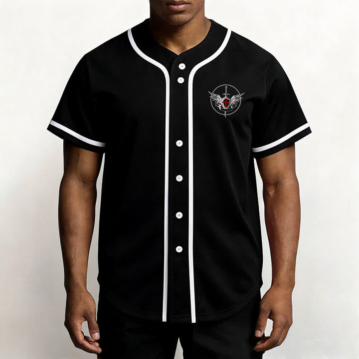 Christianartworkshop Maillot de baseball unisexe Saint Michel Archange Défendez-nous - image 13