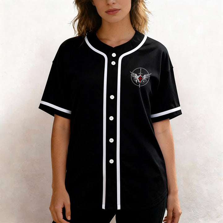 Christianartworkshop Maillot de baseball unisexe Saint Michel Archange Défendez-nous - image 11