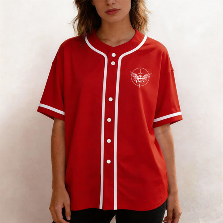 Christianartworkshop Maillot de baseball unisexe Saint Michel Archange Défendez-nous - image 18