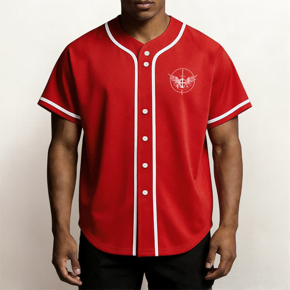 Christianartworkshop Maillot de baseball unisexe Saint Michel Archange Défendez-nous - image 20