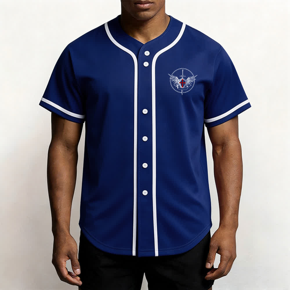 Christianartworkshop Maillot de baseball unisexe Saint Michel Archange Défendez-nous - image 41