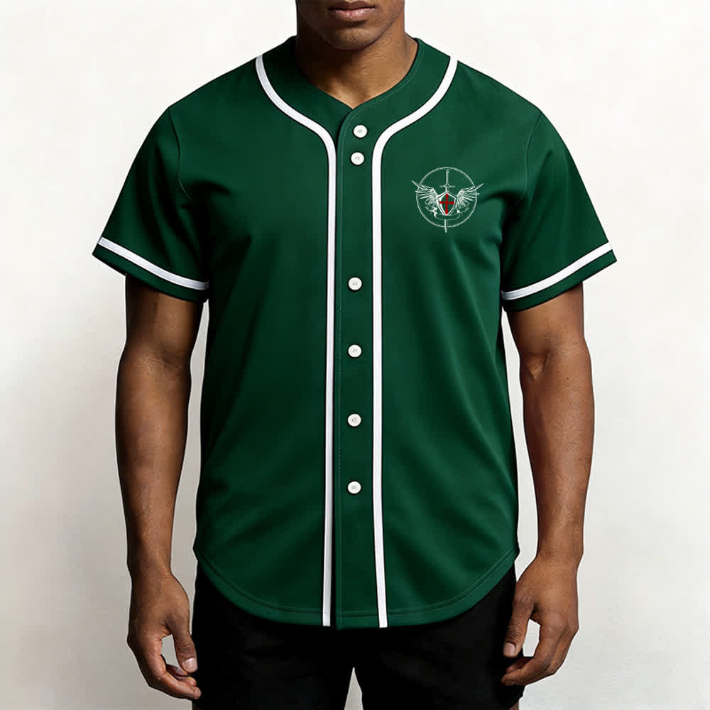 Christianartworkshop Maillot de baseball unisexe Saint Michel Archange Défendez-nous - image 45