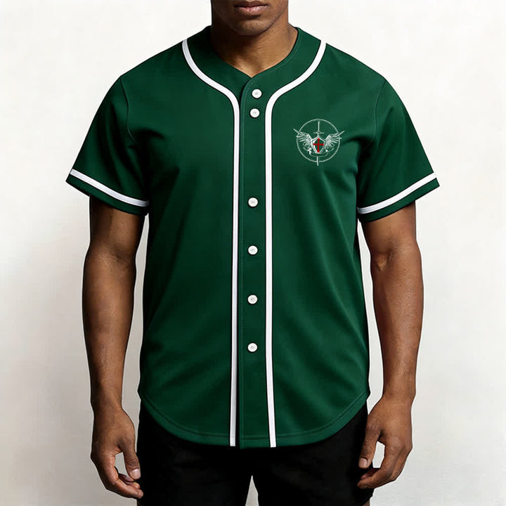 Christianartworkshop Maillot de baseball unisexe Saint Michel Archange Défendez-nous - image 45