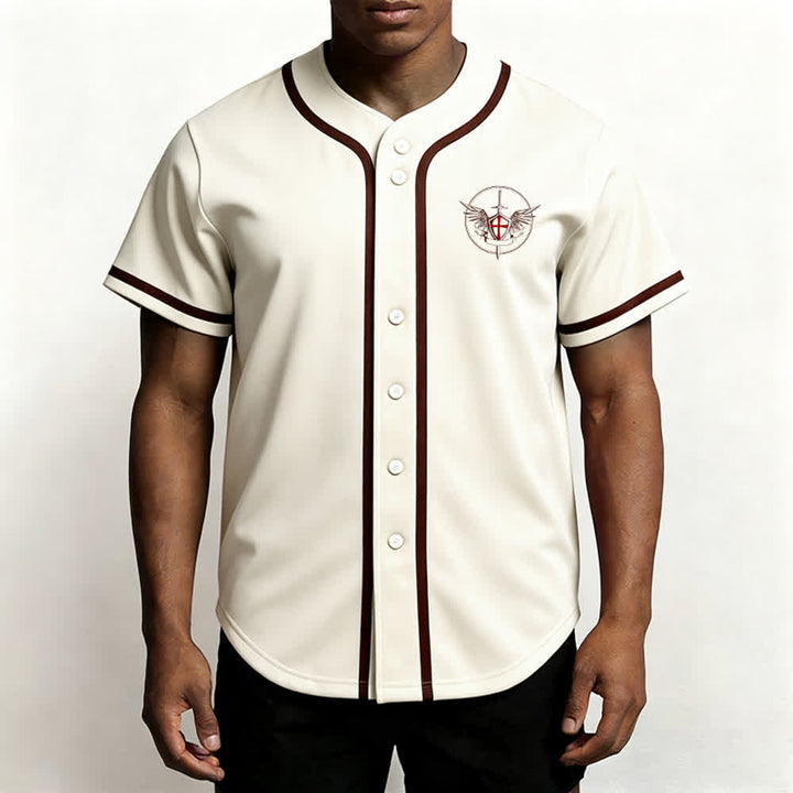 Christianartworkshop Maillot de baseball unisexe Saint Michel Archange Défendez-nous - image 55