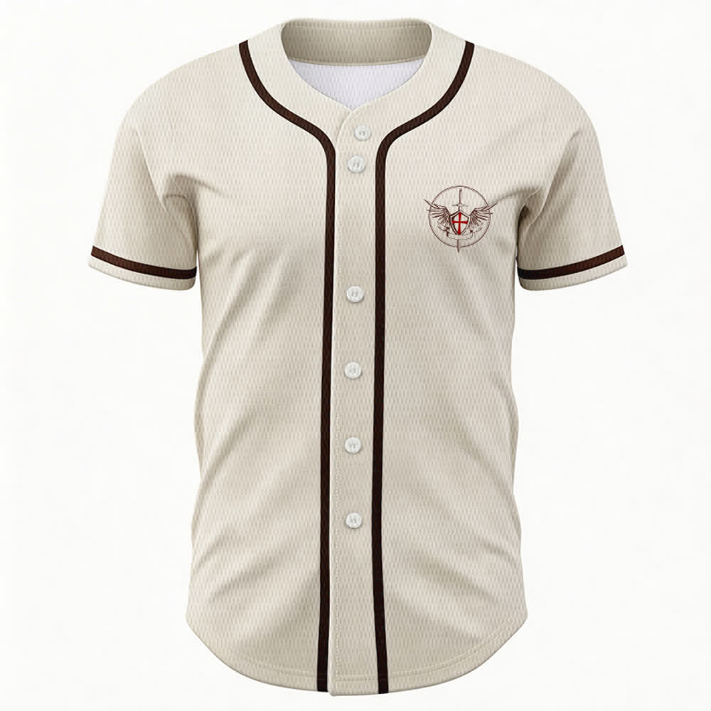 Christianartworkshop Maillot de baseball unisexe Saint Michel Archange Défendez-nous - image 52