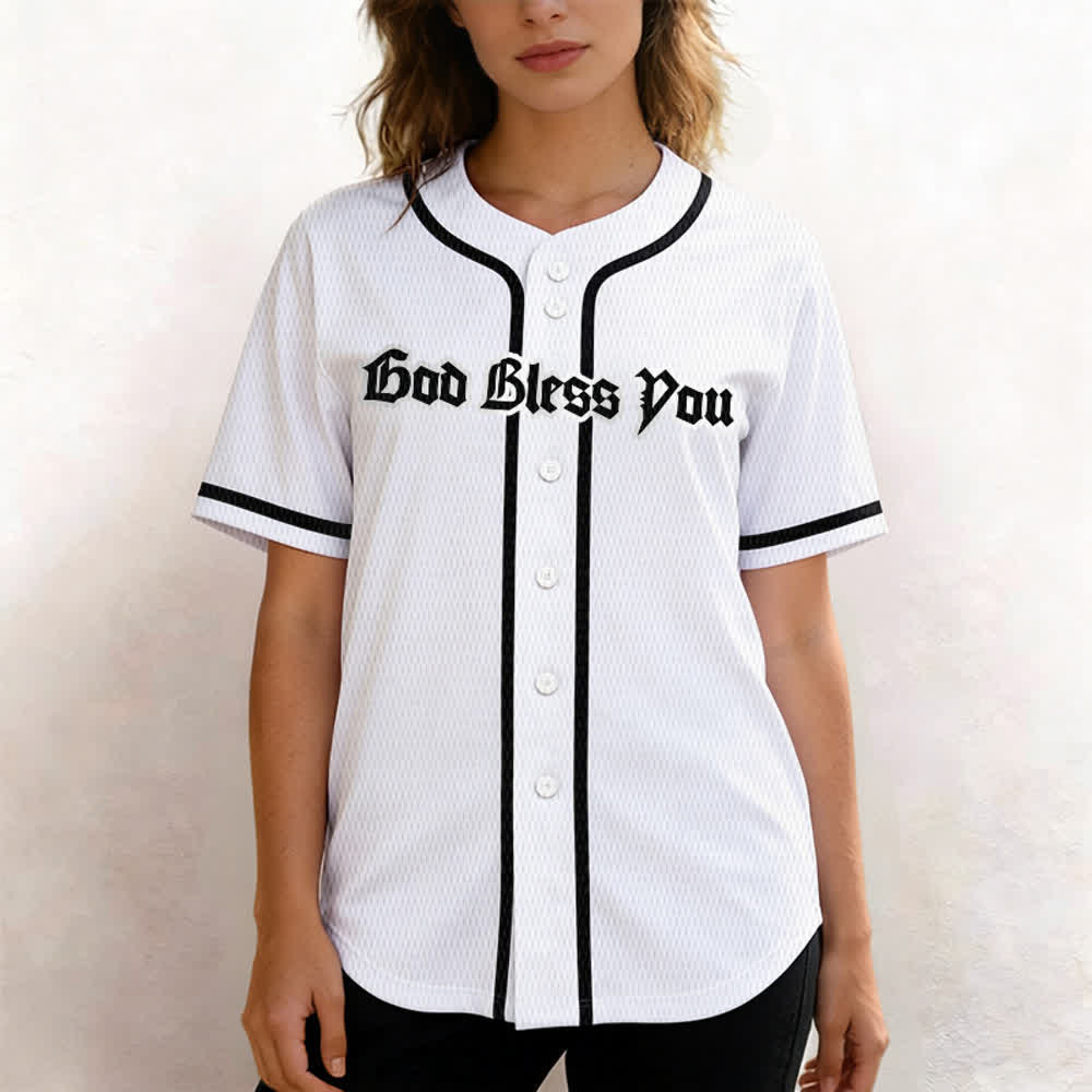 Maillot de baseball unisexe Christianartworkshop Saint Believe In Christ - image 4
