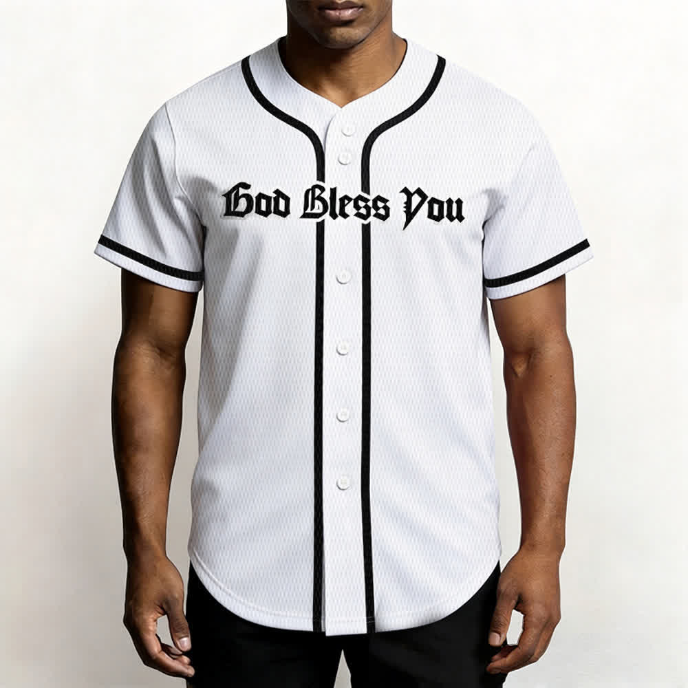Maillot de baseball unisexe Christianartworkshop Saint Believe In Christ - image 6