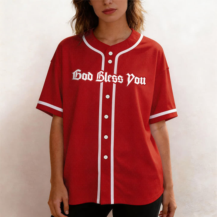 Maillot de baseball unisexe Christianartworkshop Saint Believe In Christ - image 18
