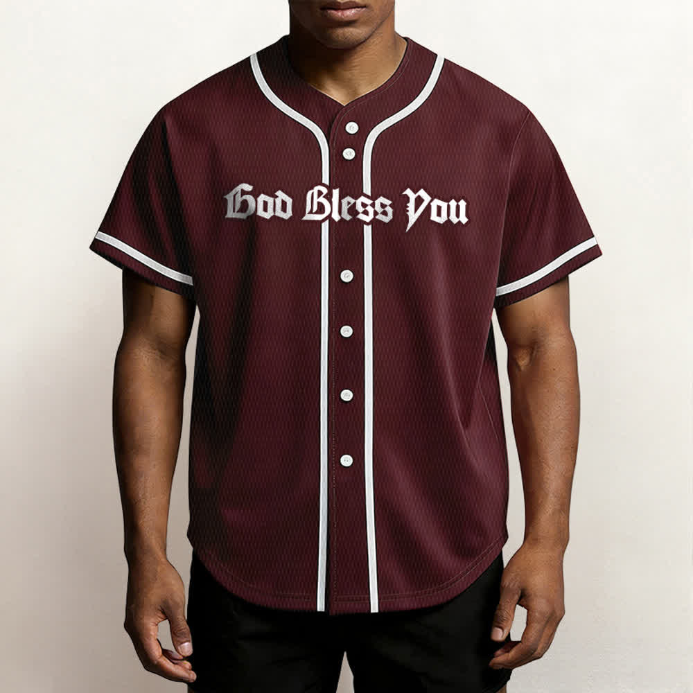 Maillot de baseball unisexe Christianartworkshop Saint Believe In Christ - image 25