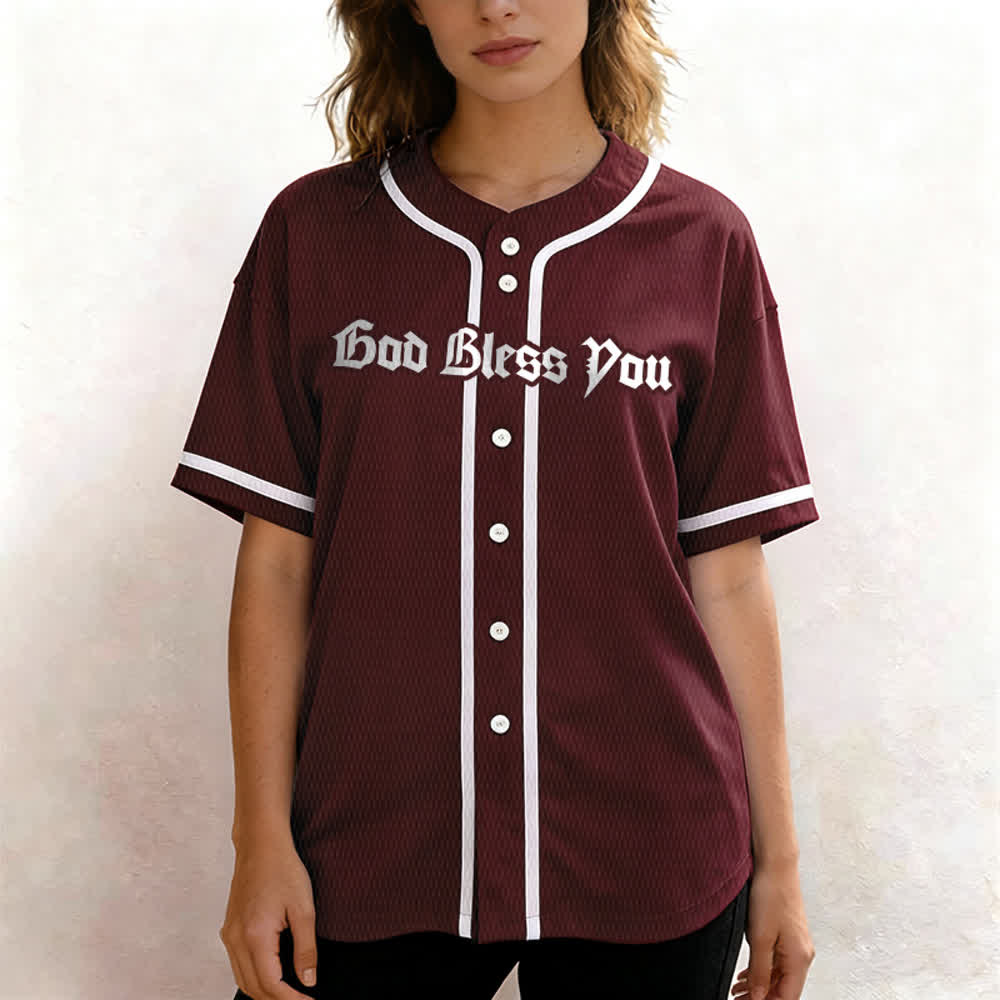 Maillot de baseball unisexe Christianartworkshop Saint Believe In Christ - image 27