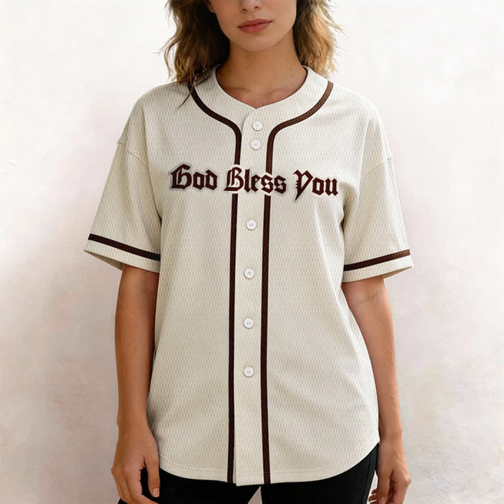 Maillot de baseball unisexe Christianartworkshop Saint Believe In Christ - image 55