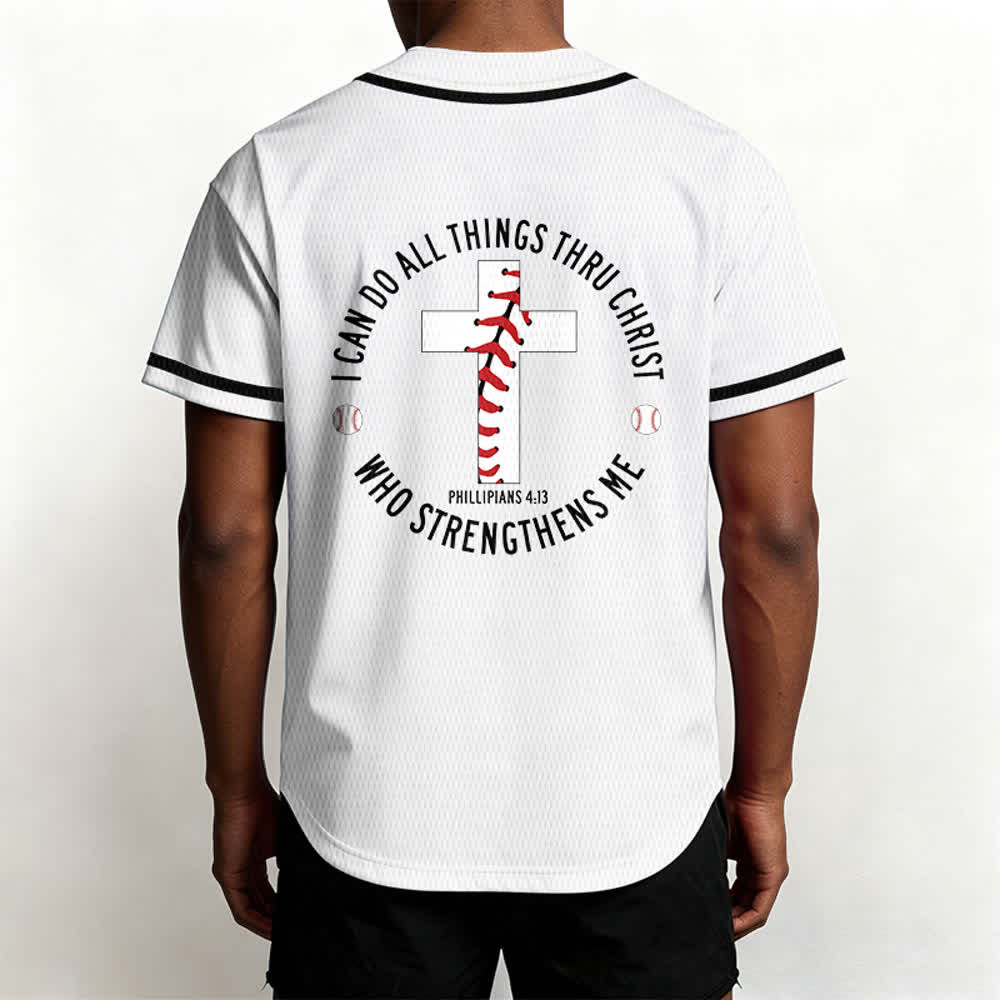 Christianartworkshop Philippiens 4:13 Maillot de baseball unisexe Je peux tout faire - image 12