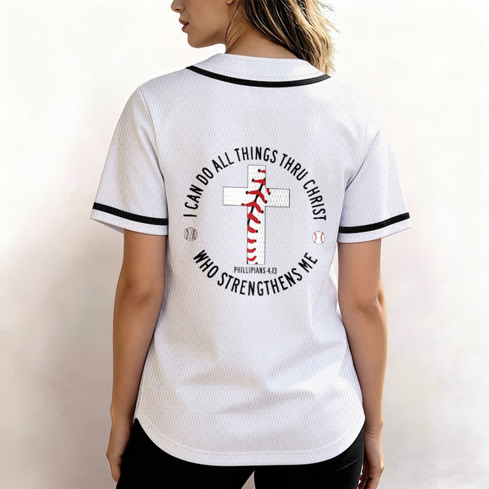 Christianartworkshop Philippiens 4:13 Maillot de baseball unisexe Je peux tout faire - image 10