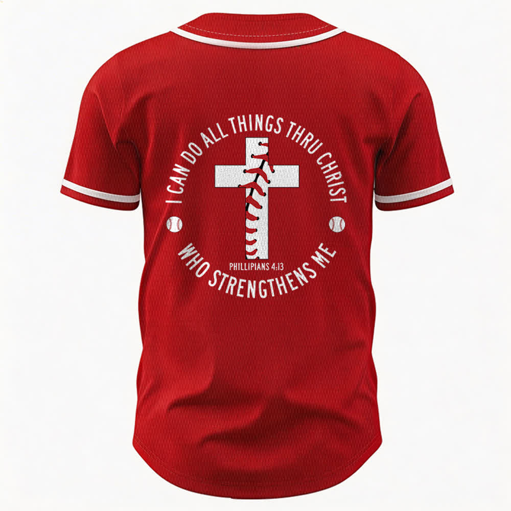 Christianartworkshop Philippiens 4:13 Maillot de baseball unisexe Je peux tout faire - image 22