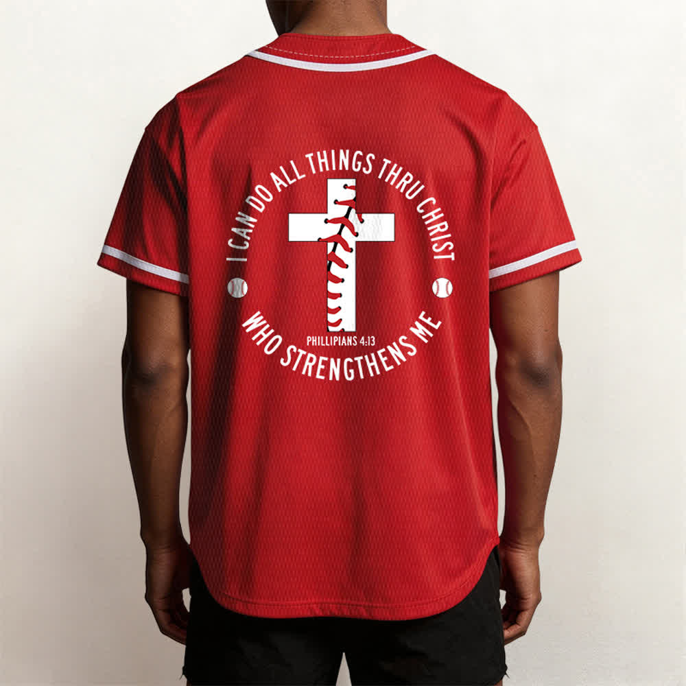 Christianartworkshop Philippiens 4:13 Maillot de baseball unisexe Je peux tout faire - image 26