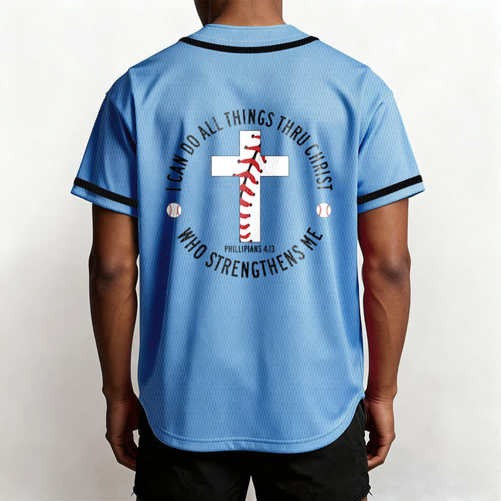 Christianartworkshop Philippiens 4:13 Maillot de baseball unisexe Je peux tout faire - image 40