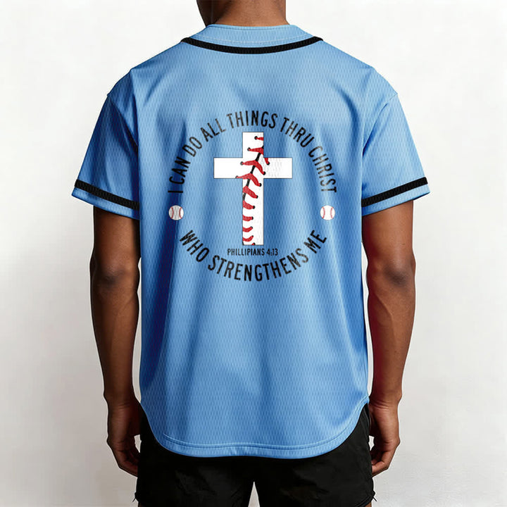 Christianartworkshop Philippiens 4:13 Maillot de baseball unisexe Je peux tout faire - image 40