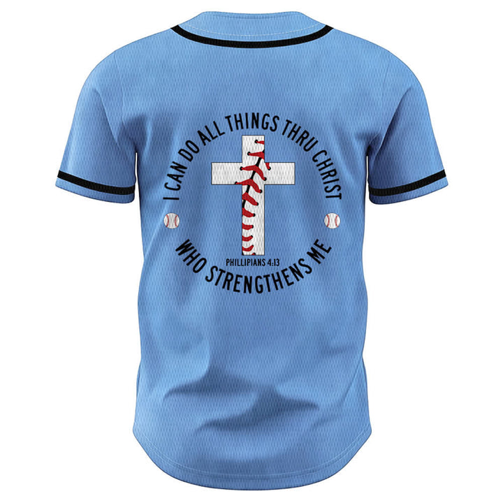Christianartworkshop Philippiens 4:13 Maillot de baseball unisexe Je peux tout faire - image 36