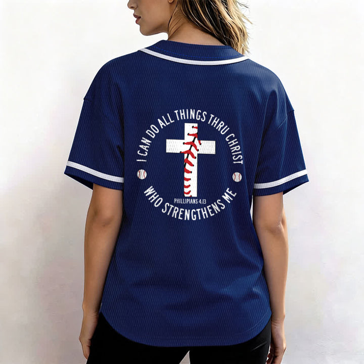 Christianartworkshop Philippiens 4:13 Maillot de baseball unisexe Je peux tout faire - image 45