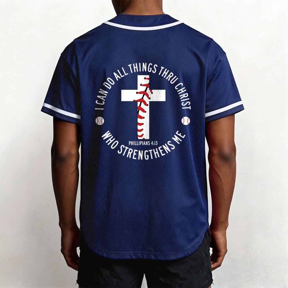 Christianartworkshop Philippiens 4:13 Maillot de baseball unisexe Je peux tout faire - image 47