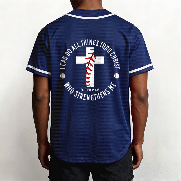 Christianartworkshop Philippiens 4:13 Maillot de baseball unisexe Je peux tout faire - image 47