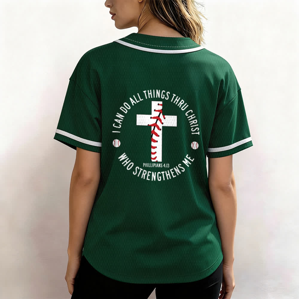 Christianartworkshop Philippiens 4:13 Maillot de baseball unisexe Je peux tout faire - image 52