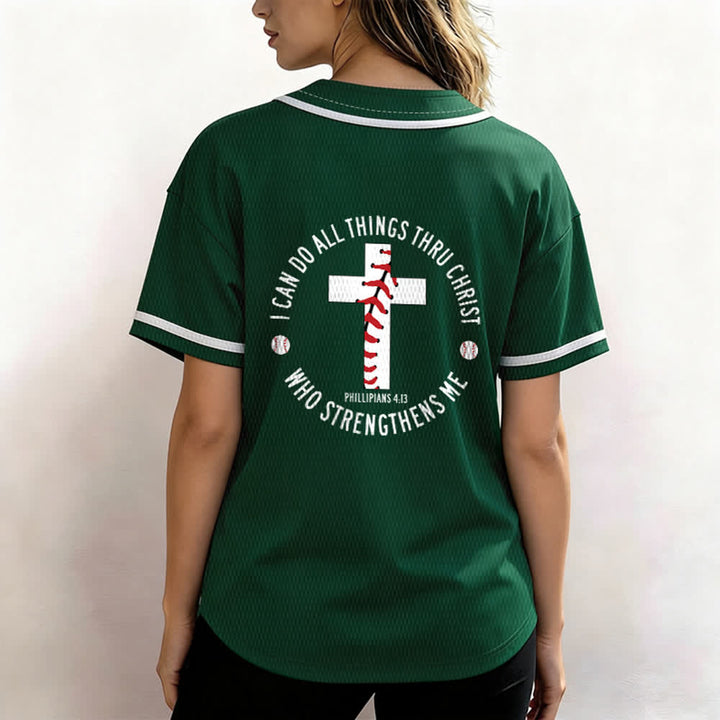 Christianartworkshop Philippiens 4:13 Maillot de baseball unisexe Je peux tout faire - image 52
