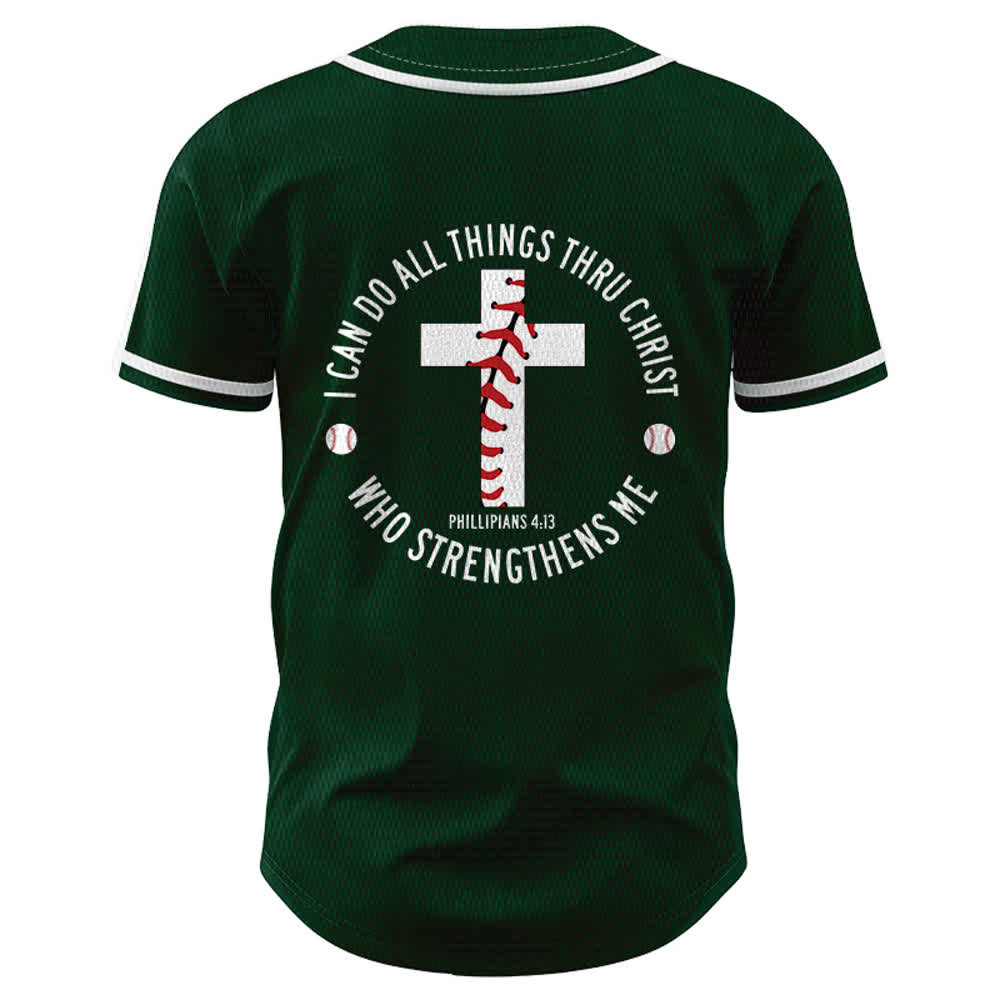 Christianartworkshop Philippiens 4:13 Maillot de baseball unisexe Je peux tout faire - image 50