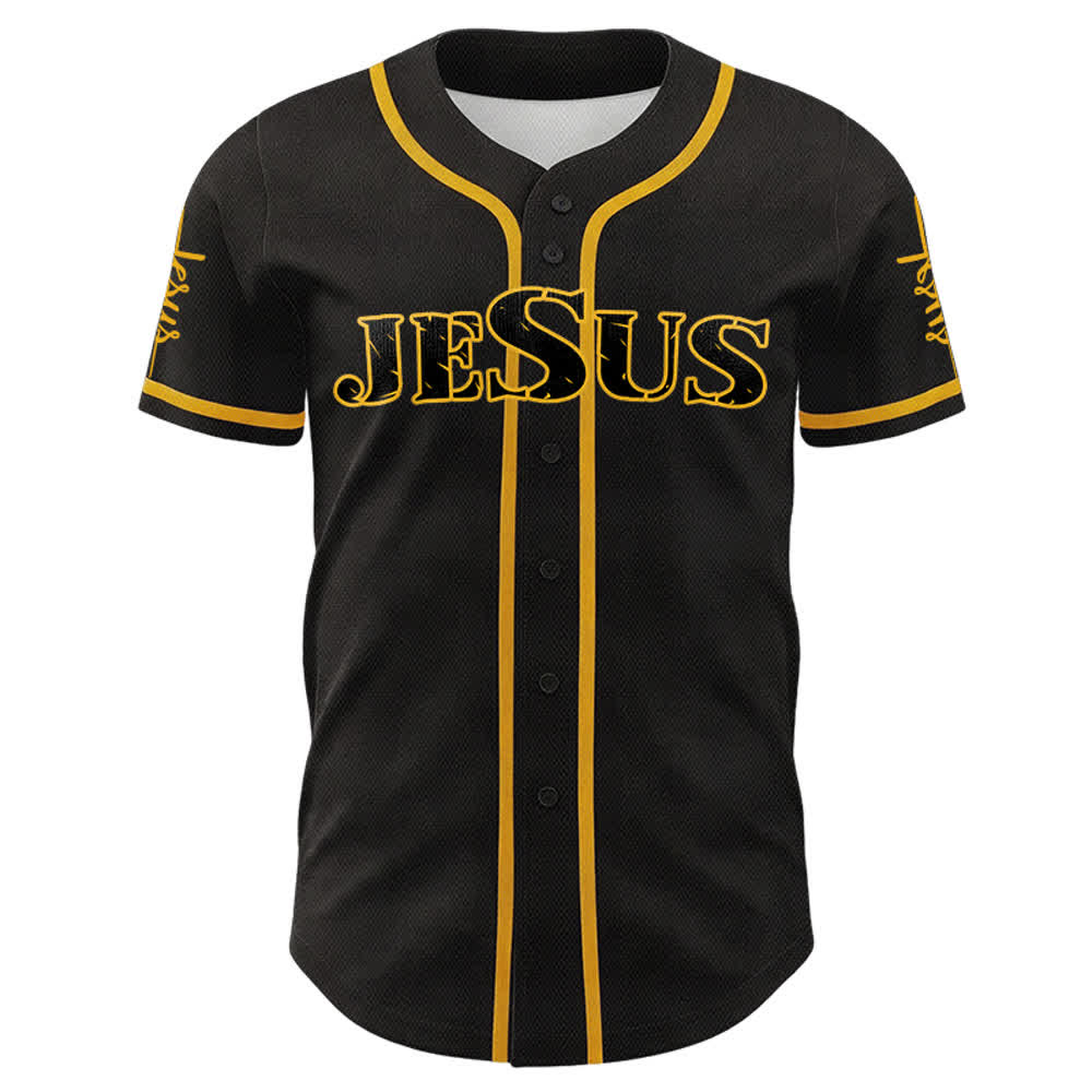 Maillot de baseball Christianartworkshop avec croix, clou et couronne d'épines de Jésus - image 2