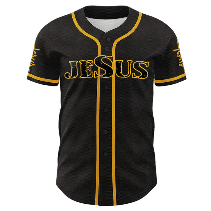 Maillot de baseball Christianartworkshop avec croix, clou et couronne d'épines de Jésus - image 2
