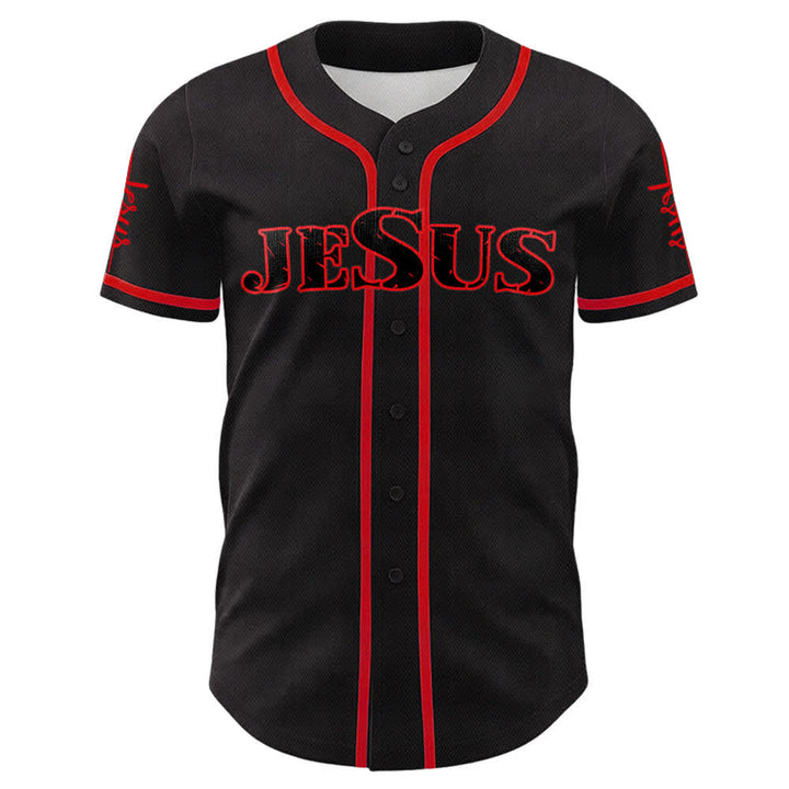 Maillot de baseball Christianartworkshop avec croix, clou et couronne d'épines de Jésus - image 8