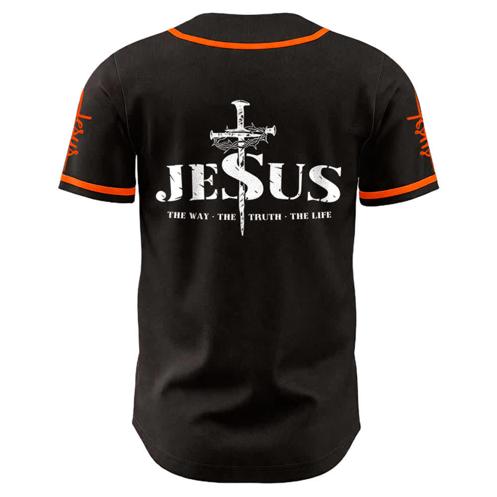 Maillot de baseball Christianartworkshop avec croix, clou et couronne d'épines de Jésus - image 12