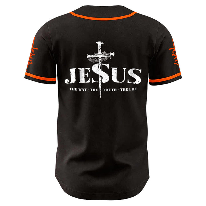 Maillot de baseball Christianartworkshop avec croix, clou et couronne d'épines de Jésus - image 12