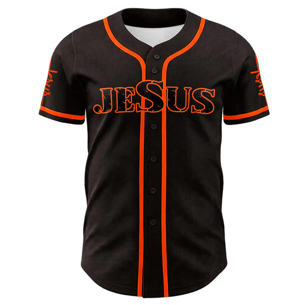 Maillot de baseball Christianartworkshop avec croix, clou et couronne d'épines de Jésus - image 11