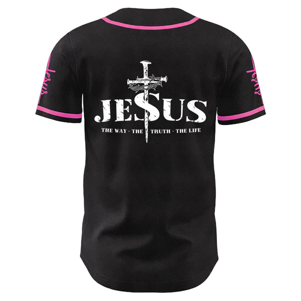 Maillot de baseball Christianartworkshop avec croix, clou et couronne d'épines de Jésus - image 21