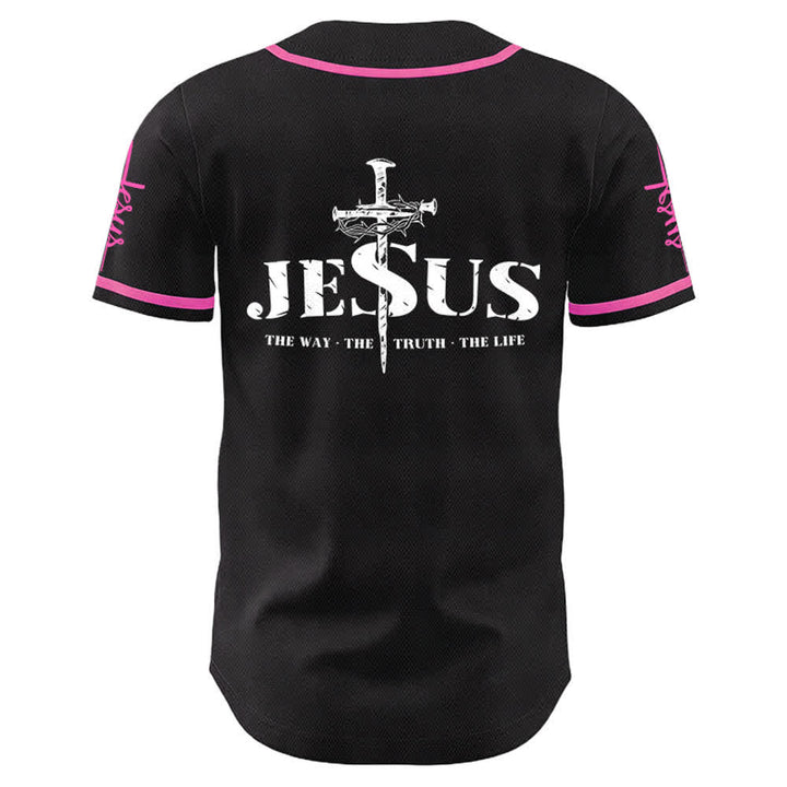 Maillot de baseball Christianartworkshop avec croix, clou et couronne d'épines de Jésus - image 21