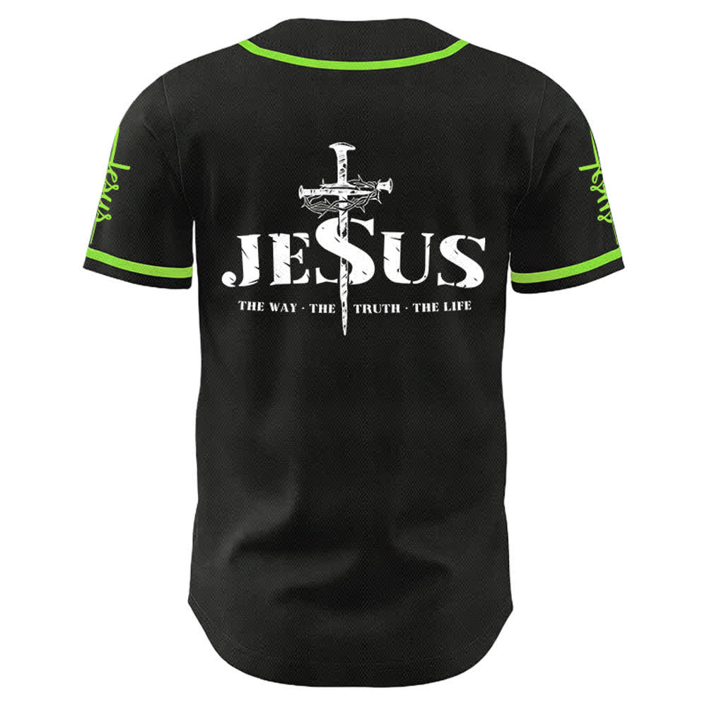 Maillot de baseball Christianartworkshop avec croix, clou et couronne d'épines de Jésus - image 24