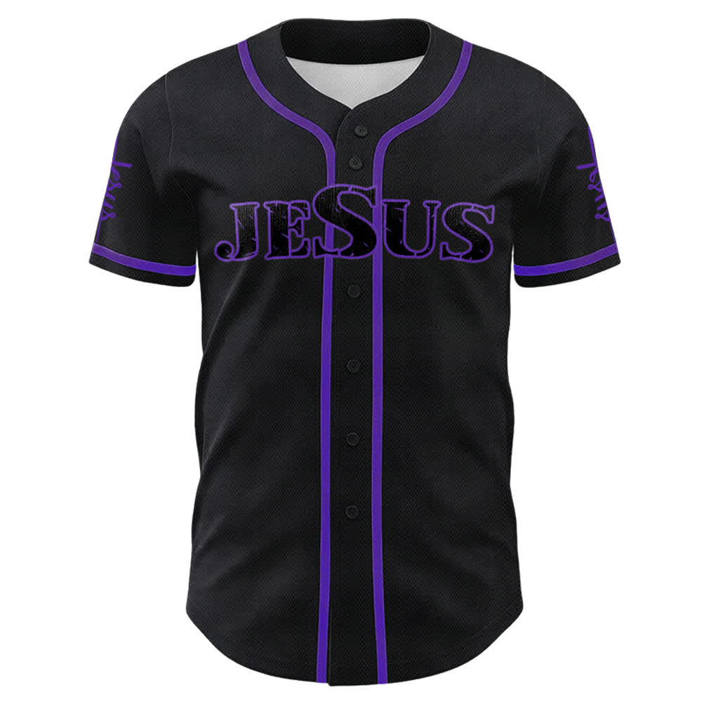 Maillot de baseball Christianartworkshop avec croix, clou et couronne d'épines de Jésus - image 26