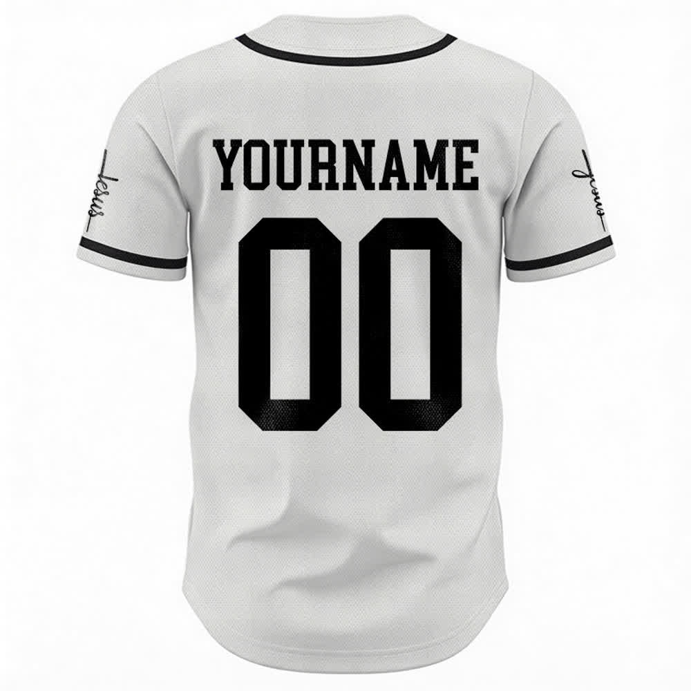 Christianartworkshop Enfant de Dieu Maillot de baseball unisexe personnalisé avec nom et numéro - image 3