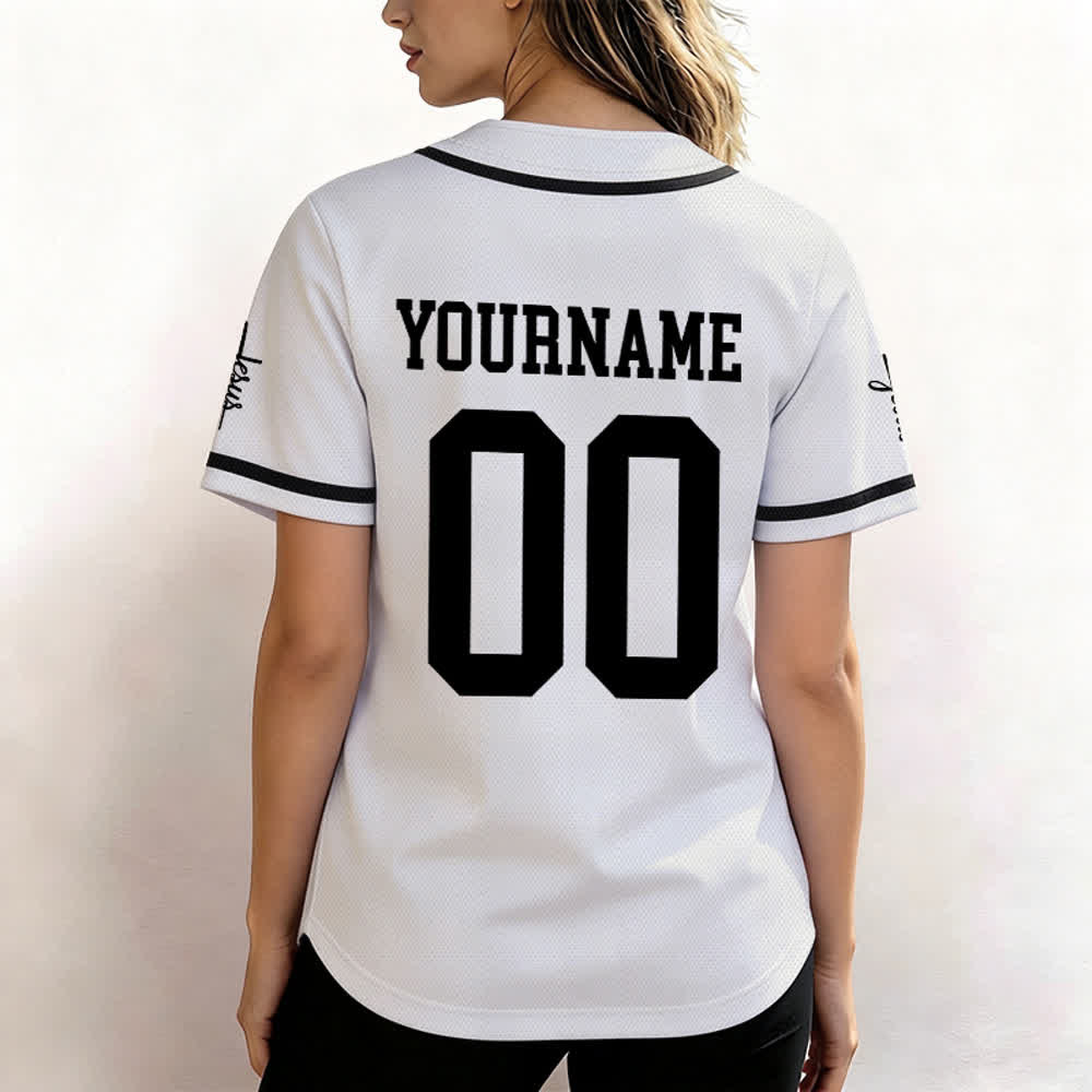 Christianartworkshop Enfant de Dieu Maillot de baseball unisexe personnalisé avec nom et numéro - image 5