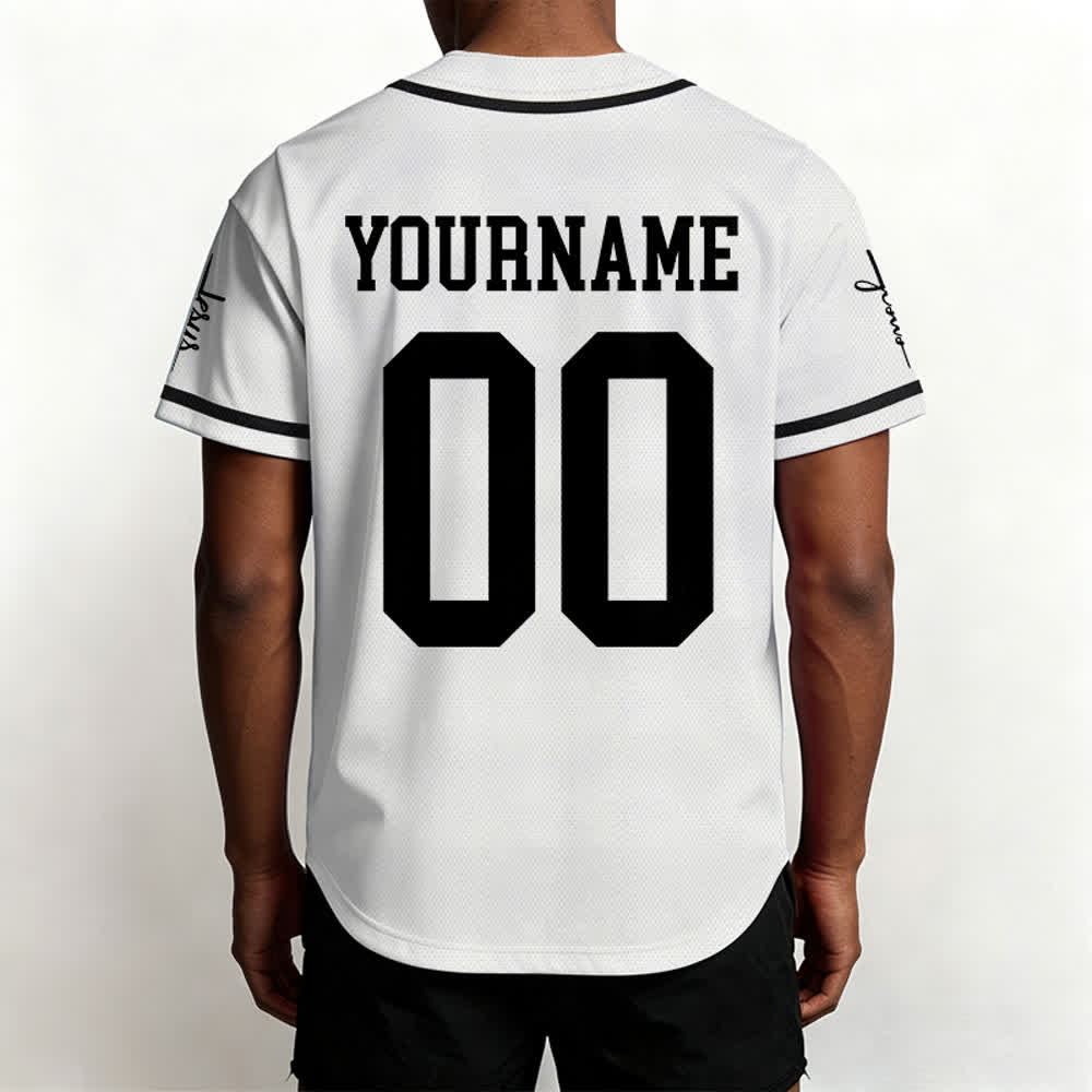 Christianartworkshop Enfant de Dieu Maillot de baseball unisexe personnalisé avec nom et numéro - image 7