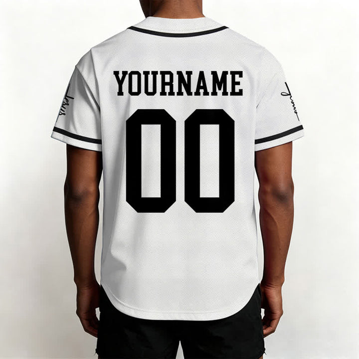 Christianartworkshop Enfant de Dieu Maillot de baseball unisexe personnalisé avec nom et numéro - image 7