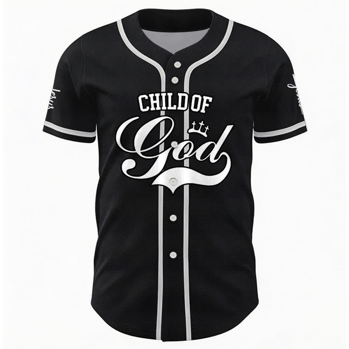 Christianartworkshop Enfant de Dieu Maillot de baseball unisexe personnalisé avec nom et numéro - image 10