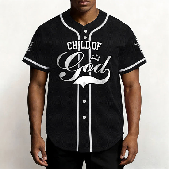 Christianartworkshop Enfant de Dieu Maillot de baseball unisexe personnalisé avec nom et numéro - image 12