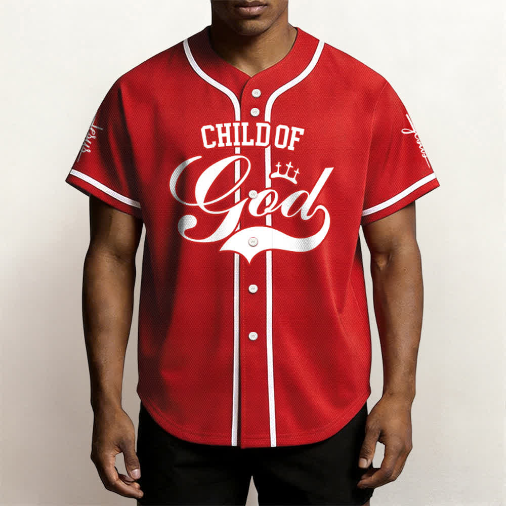 Christianartworkshop Enfant de Dieu Maillot de baseball unisexe personnalisé avec nom et numéro - image 22