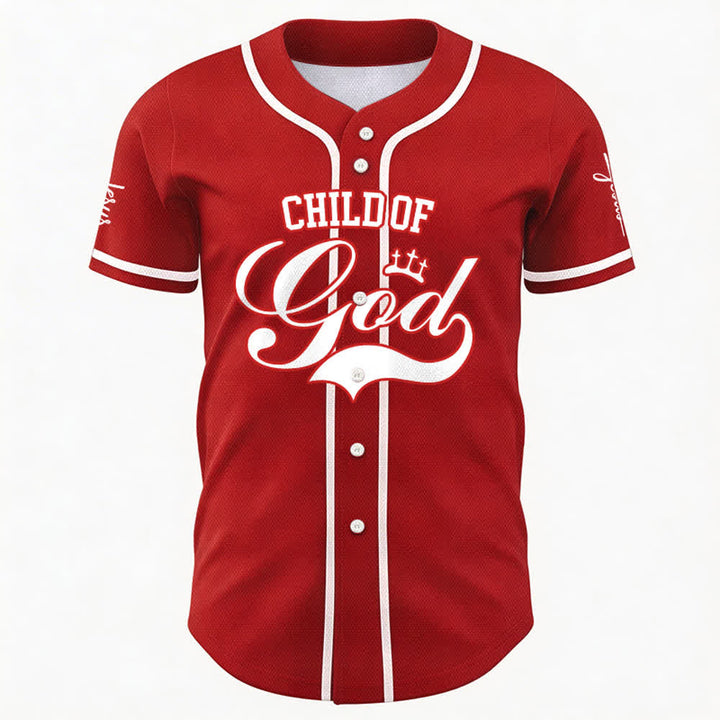 Christianartworkshop Enfant de Dieu Maillot de baseball unisexe personnalisé avec nom et numéro - image 18
